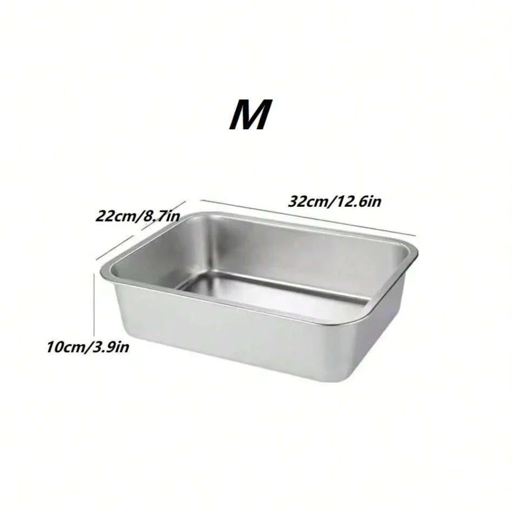 Heavy-Duty Stainless Steel Dog Bowl