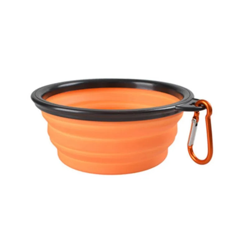 Portable Pet Food Bowl - Collapsible Silicone Travel Water Food Bowl
