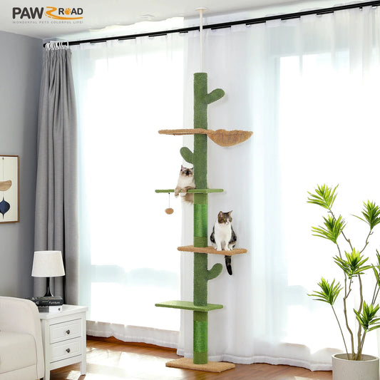 Cat Tree Tower 5 Tier Scratching Post & Hammock