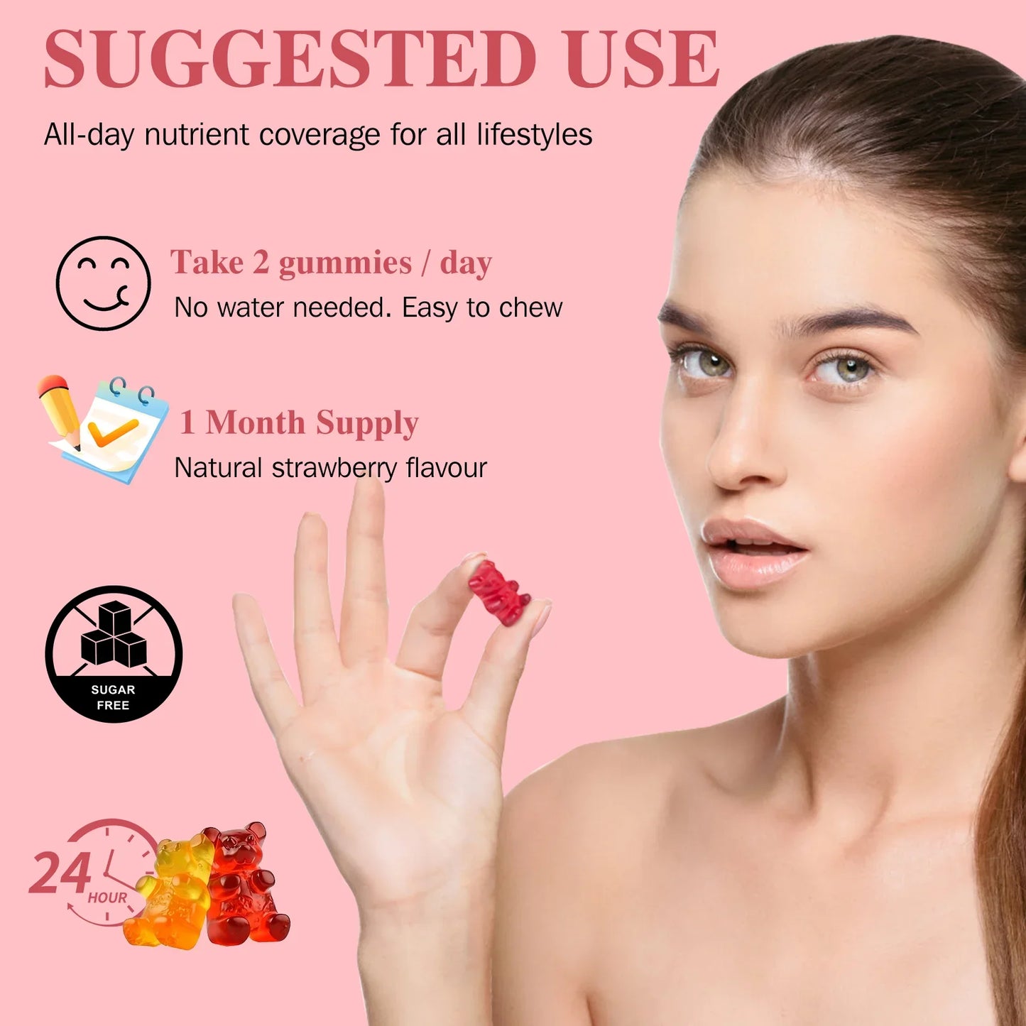 LUKAREE 200mg Potassium Magnesium Gummies Magnesium Potassium Supplements for Sleep, Relaxation, Sedation, Muscle Support