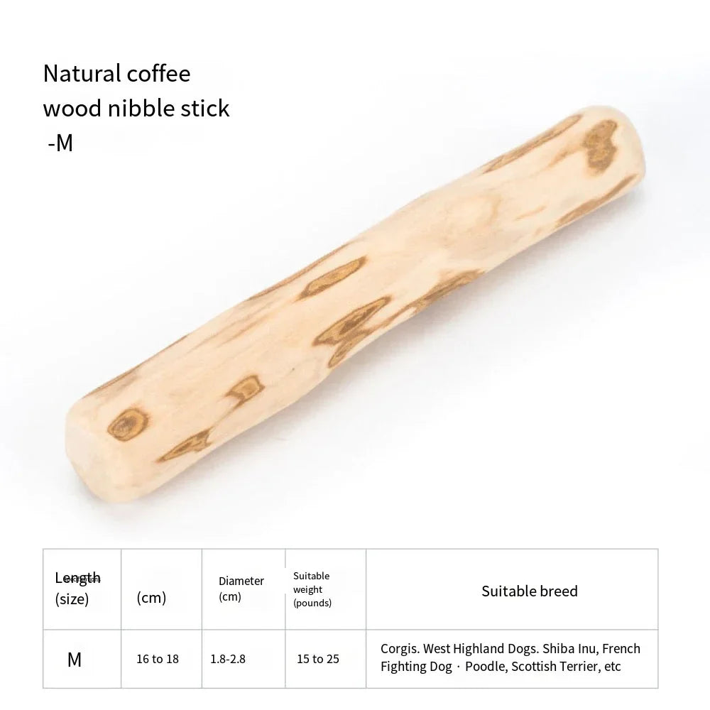 Coffee Wooden Dog Chew Stick – Tooth Pressure Relief Toy - WTN Essentials