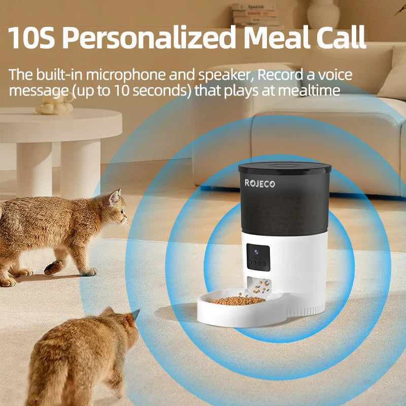 Auto Cat Feeder with Camera – App - Controlled Pet Dispenser - WTN Essentials