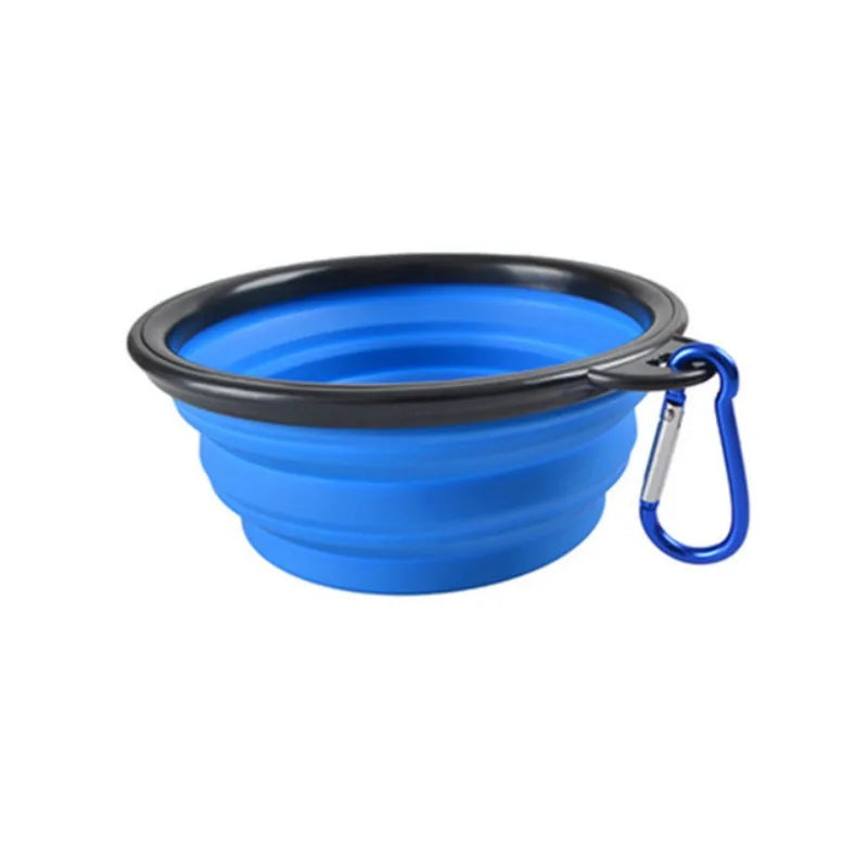 Portable Pet Food Bowl - Collapsible Silicone Travel Water Food Bowl