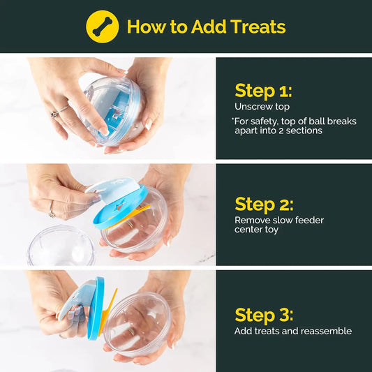 IQ Treat Ball Dog Food Dispenser & Interactive Toy - WTN Essentials