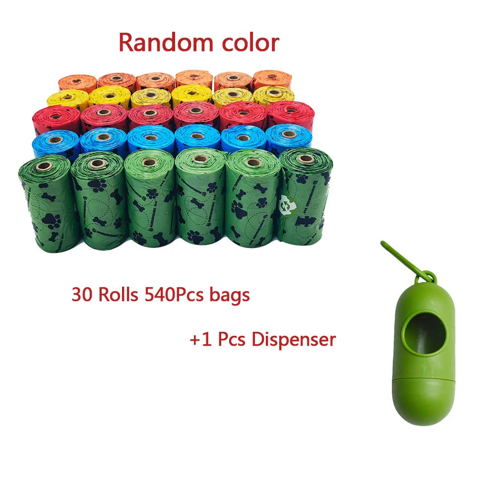 Pet Cat Dog Poop Bags Disposable Dog Waste Bags Bulk Poop Bags Dispenser biodegradable Bag Outdoor Home Clean Refill Garbage Bag - Purrfect Pet Kingdom