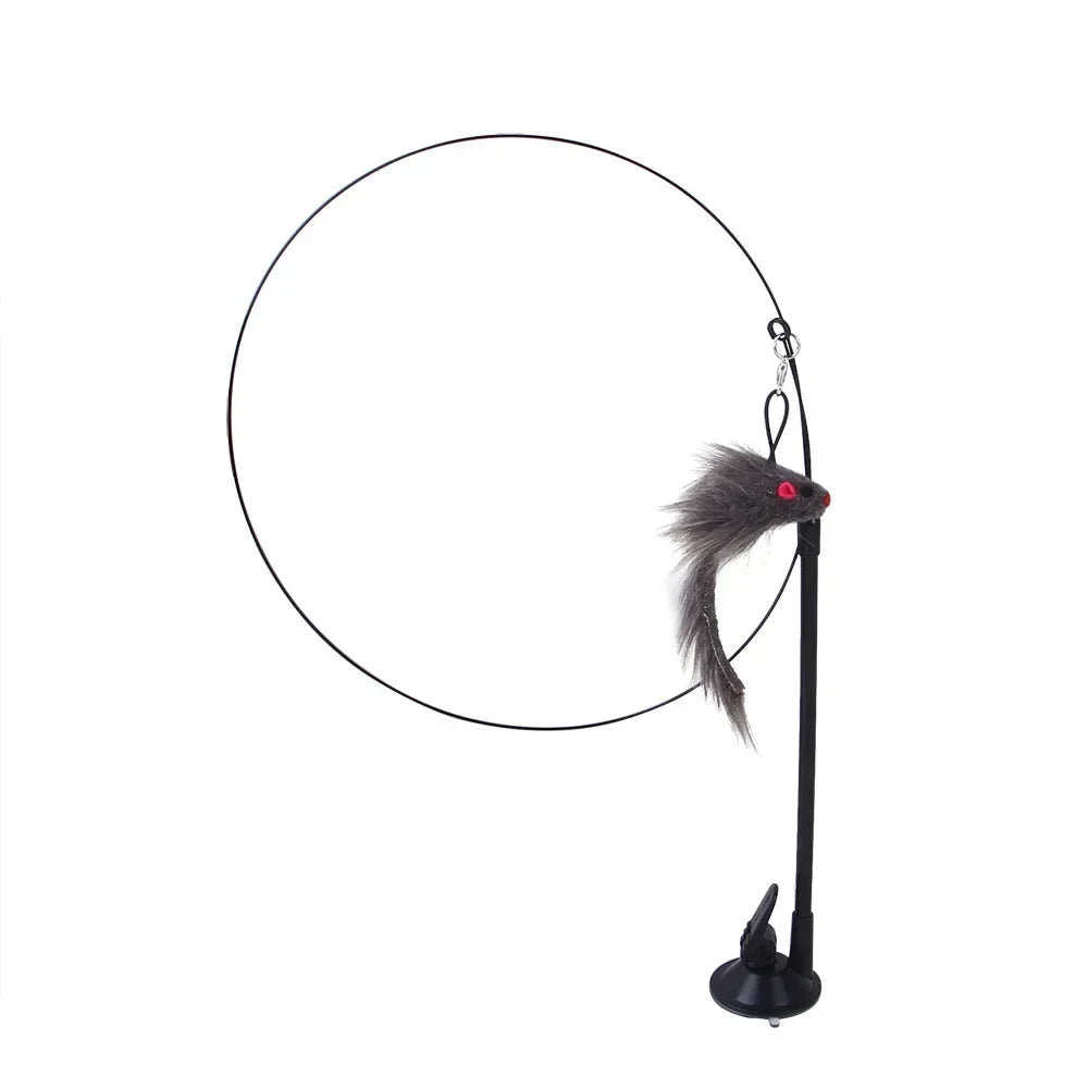 Realistic Bird Cat Toy - Interactive Feather Hunt