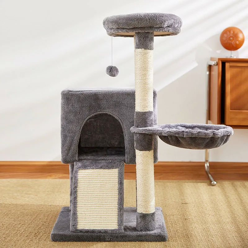 Luxury Cat Tree Double Condos Hammock Sisal Post ๐ฑ