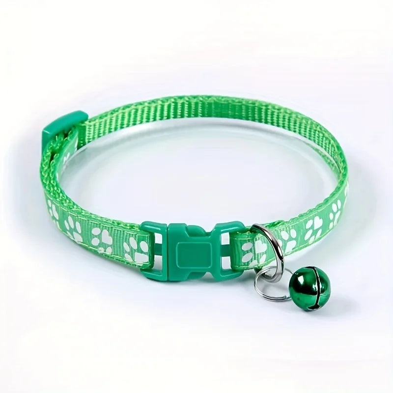 Colorful Adjustable Cat Collar with Bell - WTN Essentials