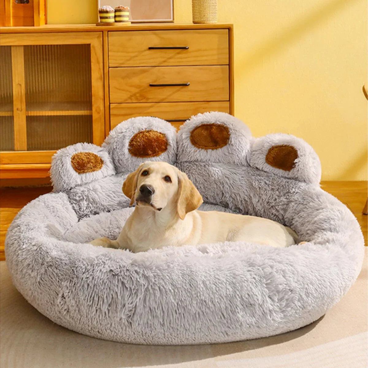 Luxury Fluffy Pet Bed - Cloud-Like Comfort Basket