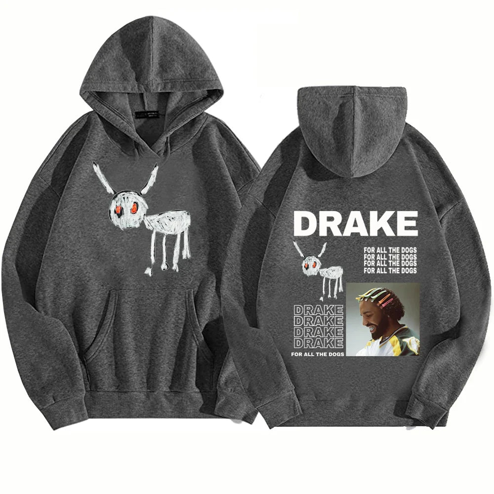 Drake Dog Hoodie - Harajuku Pullover