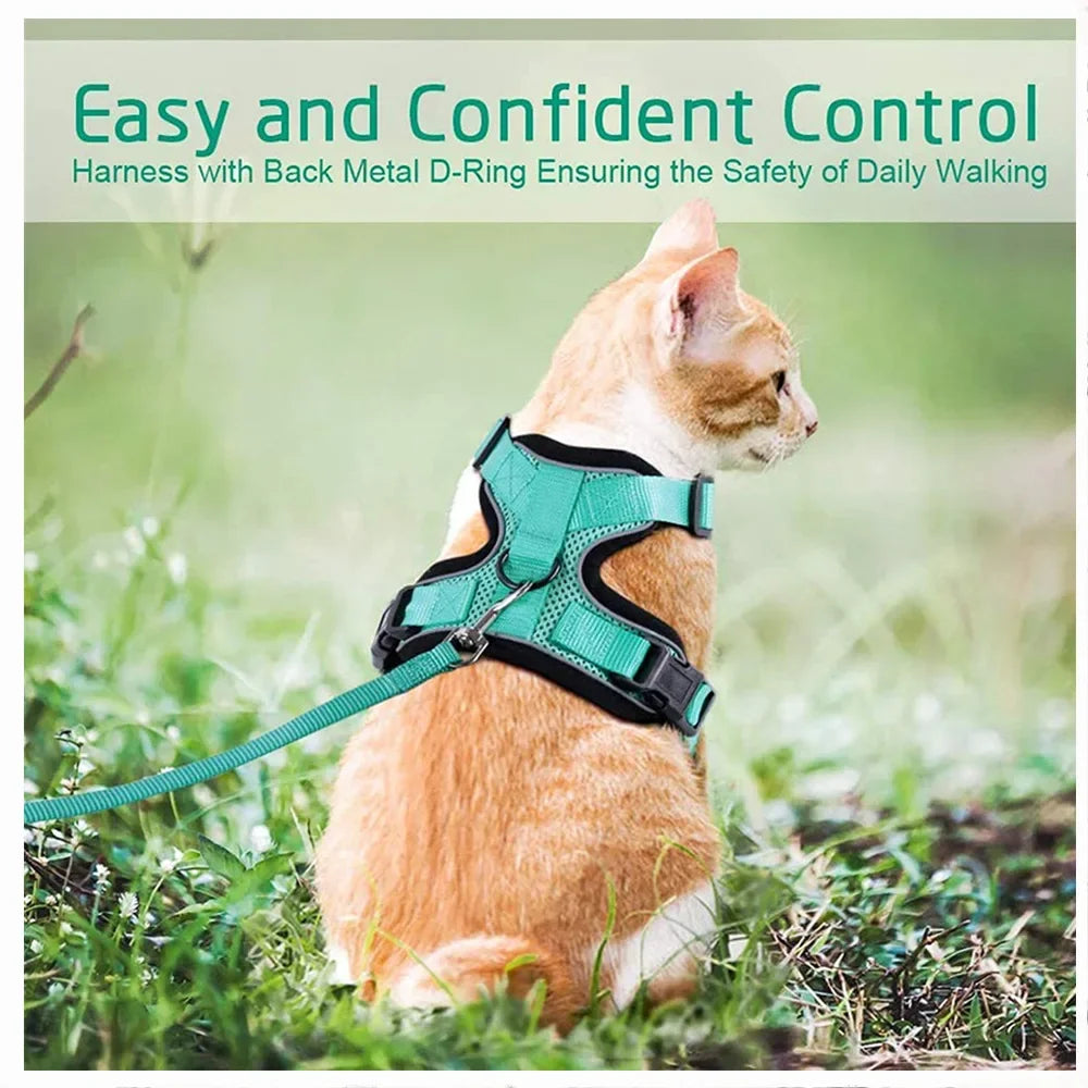 Escape-Proof Cat Harness & Leash Set - Purrfect Pet Kingdom