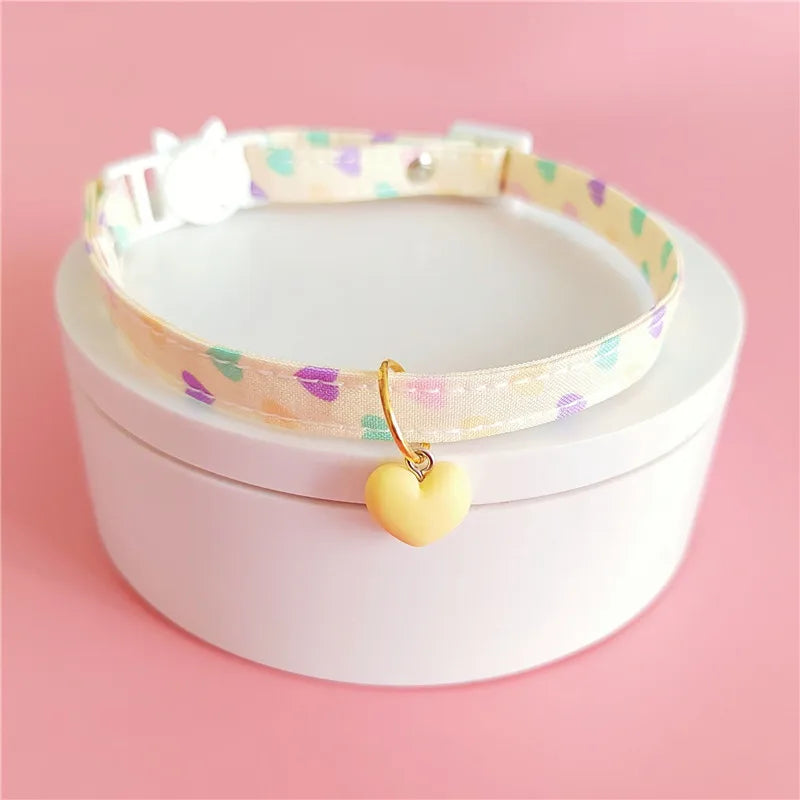 Dog Collar Pastel Heart Kawaii Small Dogs Cats ๐