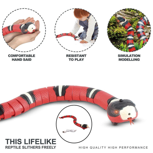 Interactive Moving Snake Toy for Cats