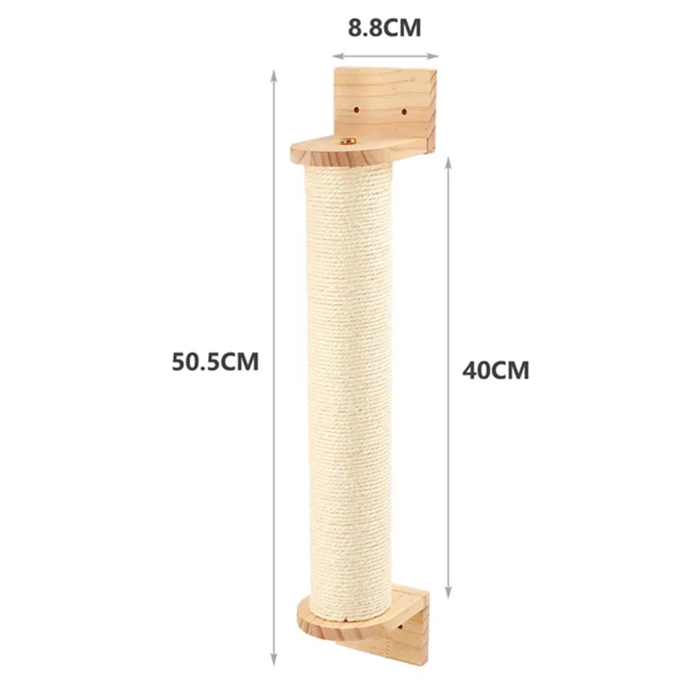 š§ Franklin's Pick: Wall-Mounted Cat Climbing Rope - Ultimate Space-Saving Vertical Playground