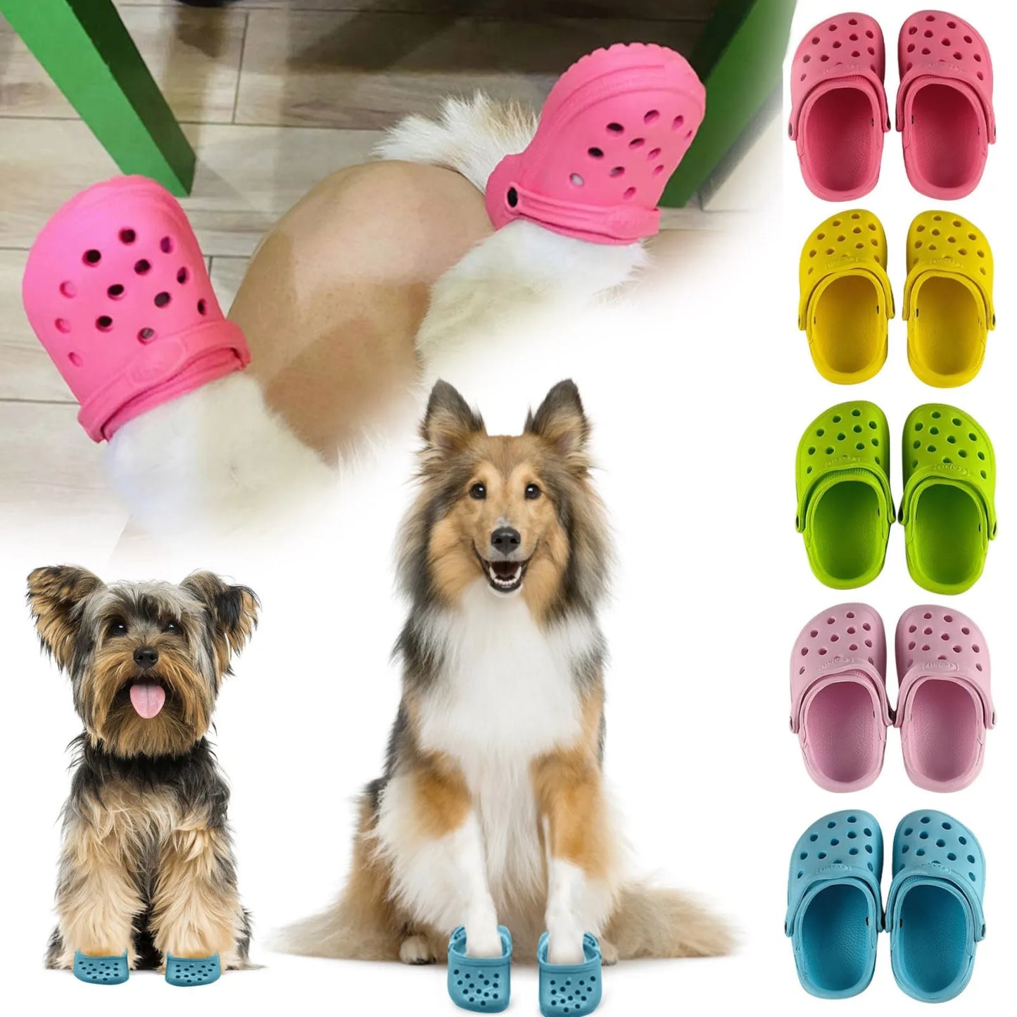 š Thickened Hole Dog Shoes - Fashion-Forward Breathable Pet Paradise