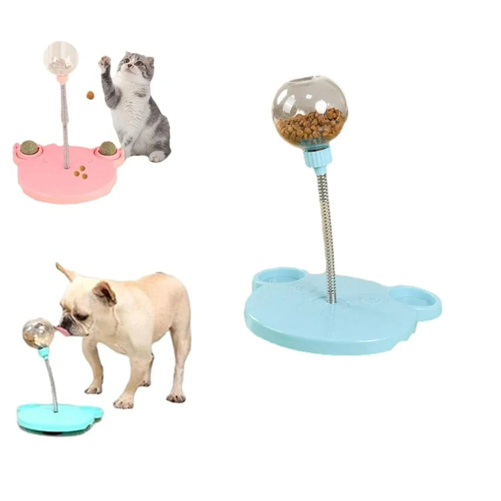 Snack Ball Interactive Treat Dispenser - Dog Cat Chase Exercise Feeder Toy