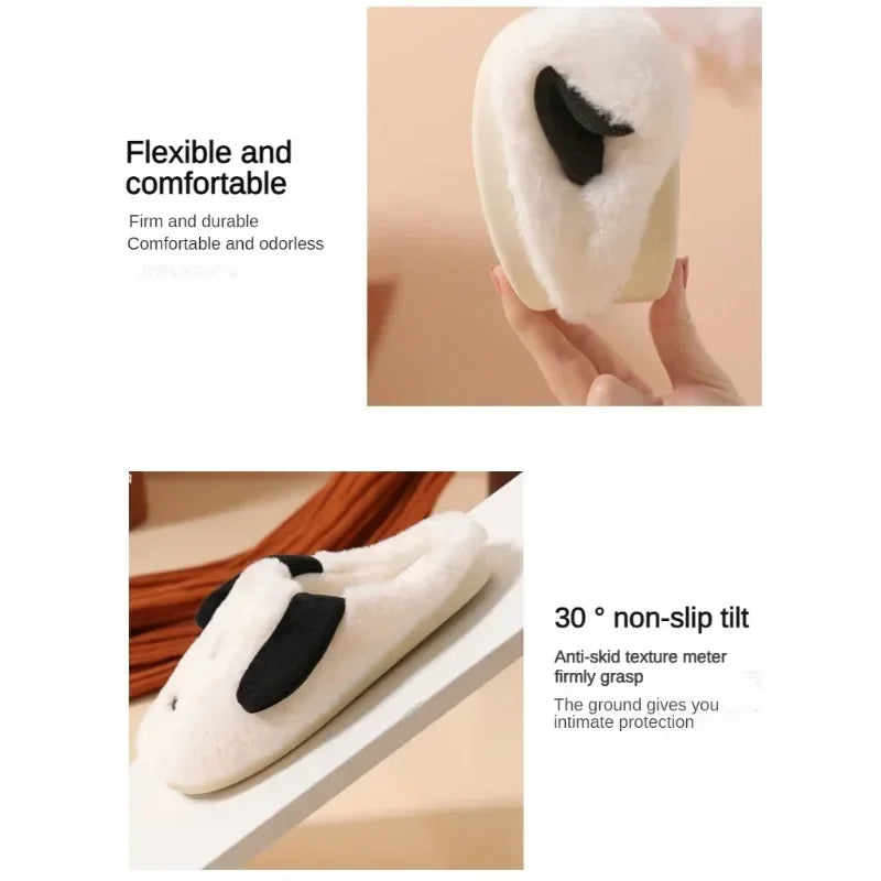 š Snoopy Kawaii Plush Slippers - Nostalgic Winter Warmth for Peanuts Lovers