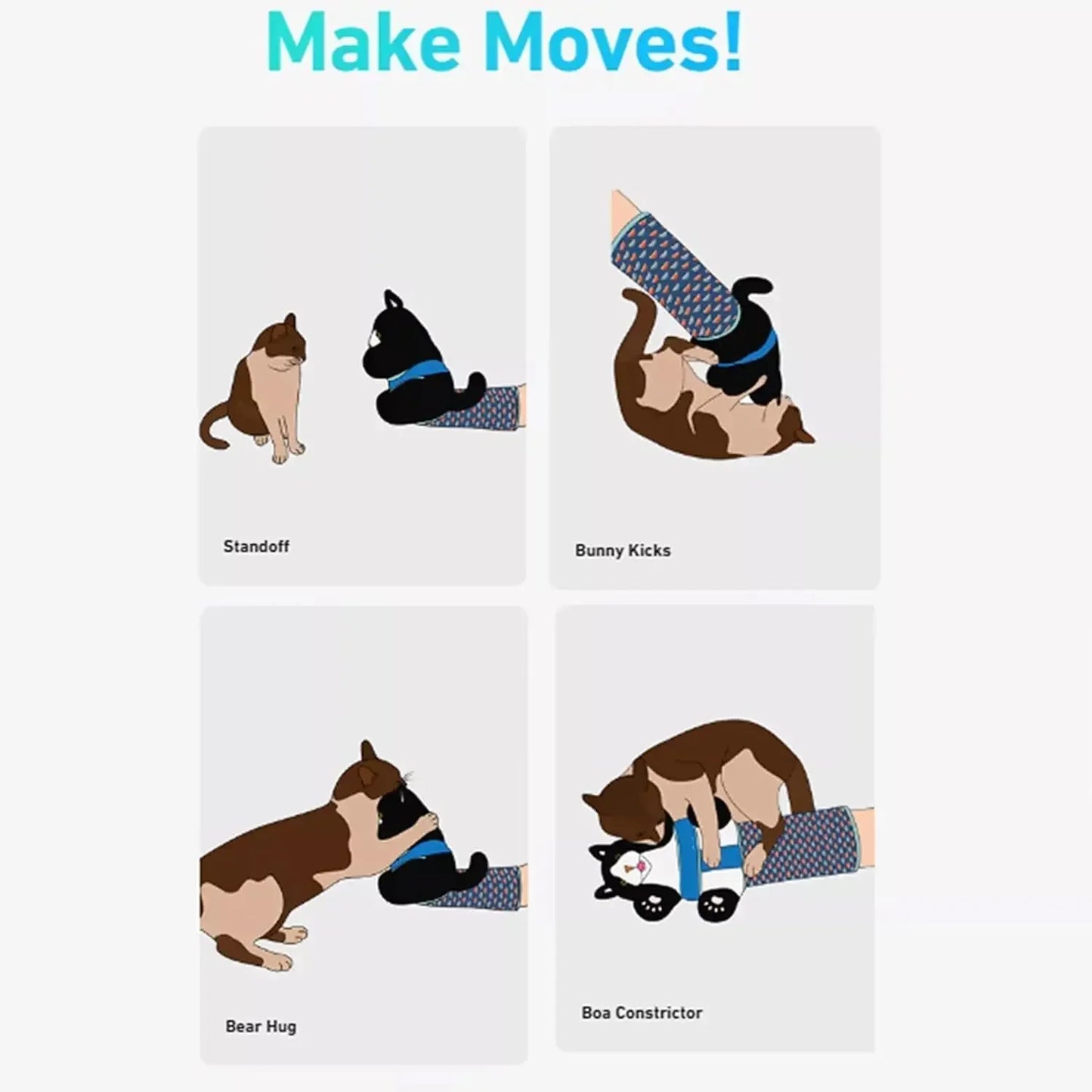 Interactive Cat Wrestling Gloves - Catnip-Infused Play Gloves