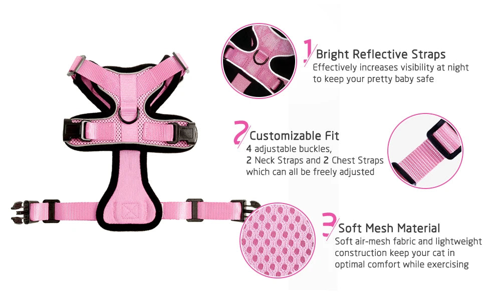 Escape-Proof Cat Harness & Leash Set - Purrfect Pet Kingdom