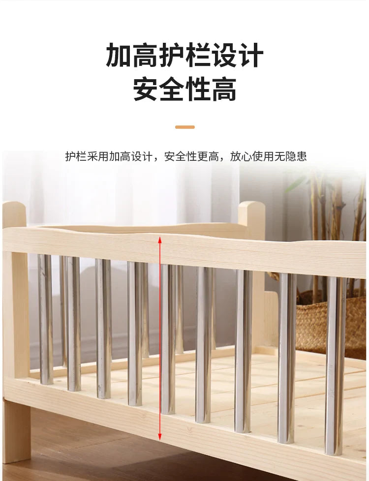 Premium Solid Wood Pet Bed - All-Season Removable Cushion for Dogs & Cats