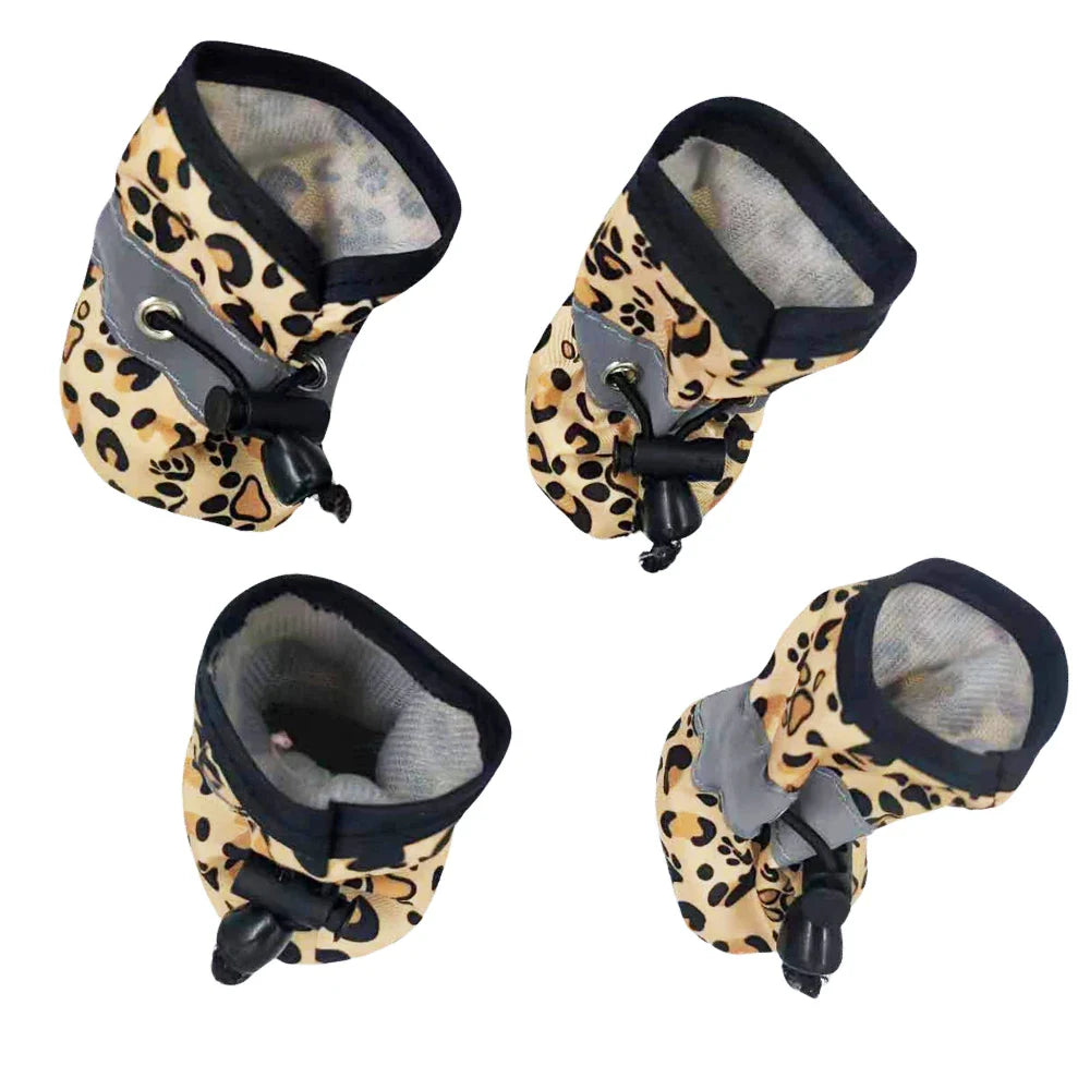 Summer Dog Paw Protectors - Waterproof Anti-Slip Shoes for Small & Medium Dogs