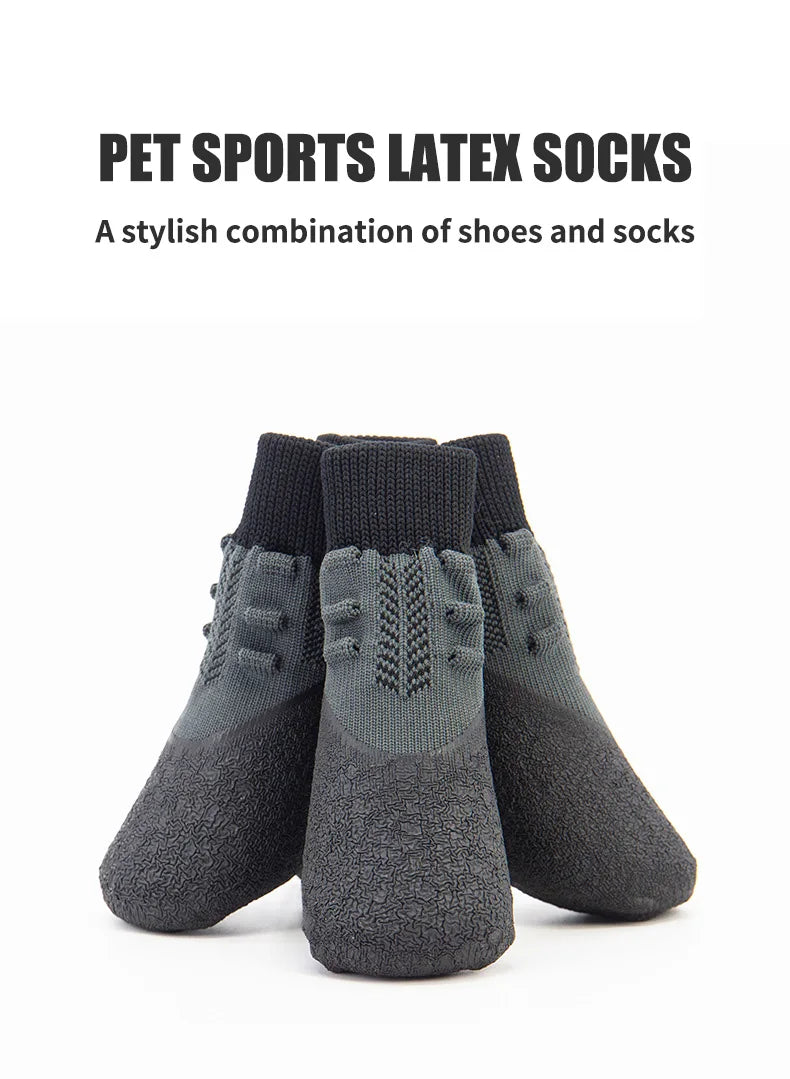 No-Fall-Off Summer Dog Shoes - Breathable Soft Sole Puppy Footwear