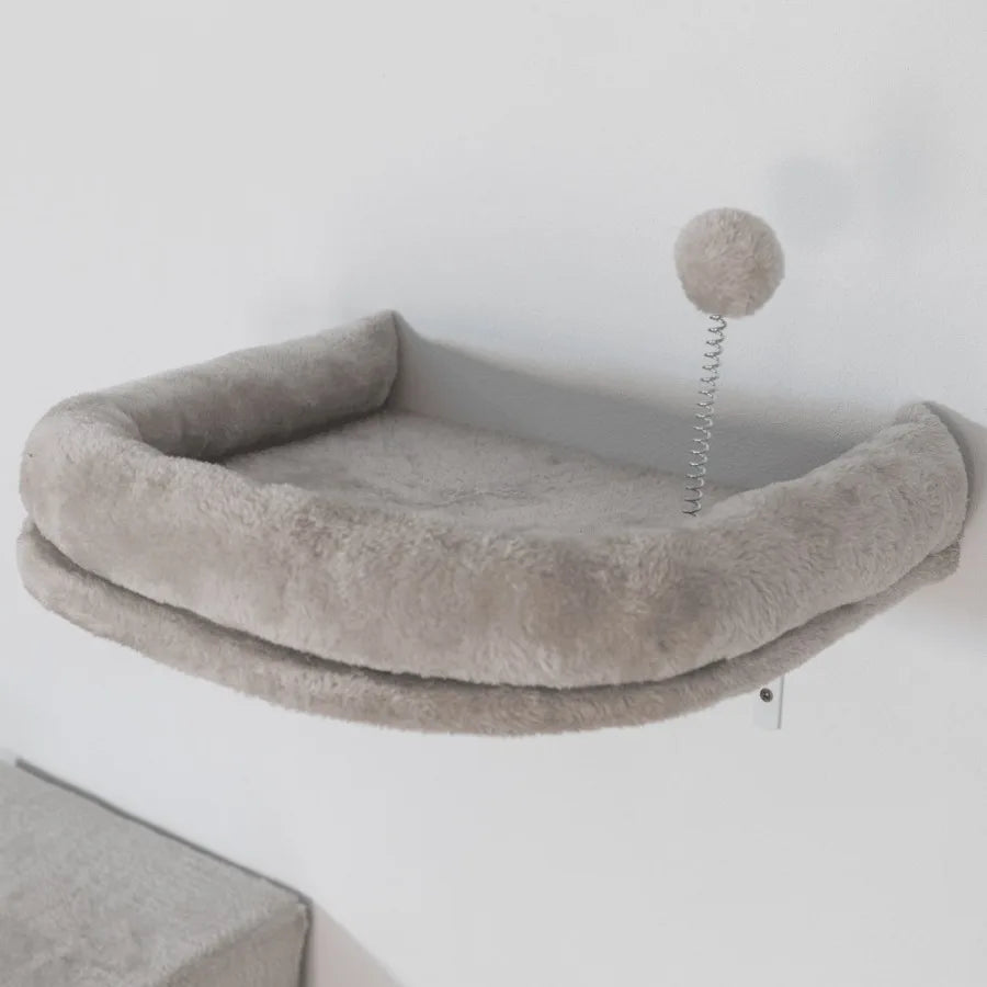 Wallmounted Cat Tree Cat Furniture with 2 Cat Condos House 3 Cat Wall Shelves 2 Ladder 1 Cat Perch Sisal Cat Scratching Posts a