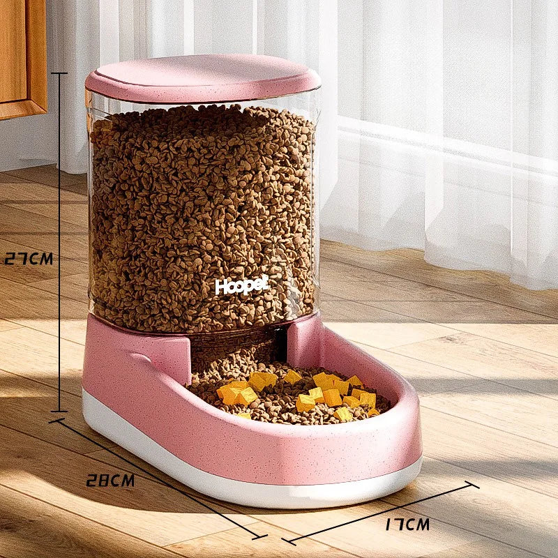 Cat Food HOOPET Feeding Drinker Large Capacity Automatic - gallery product image for cat food