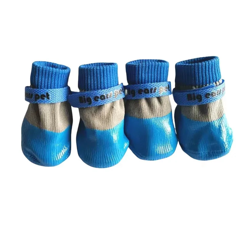 Winter Waterproof Dog Sport Boots - Warm Anti-Slip Walking Shoes for Small & Medium Dogs