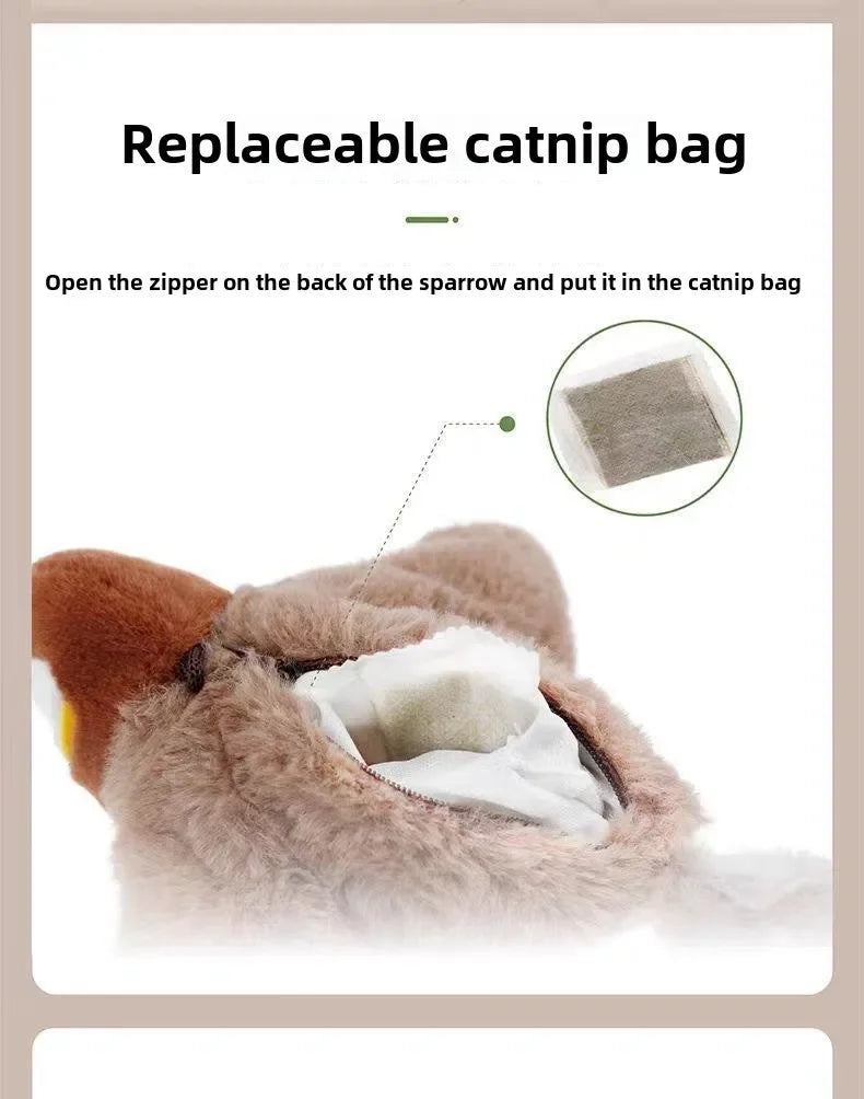 Cat Interactive Toys - Catnip Electric Bird Touch-Activated USB Rechargeable - Purrfect Pet Kingdom