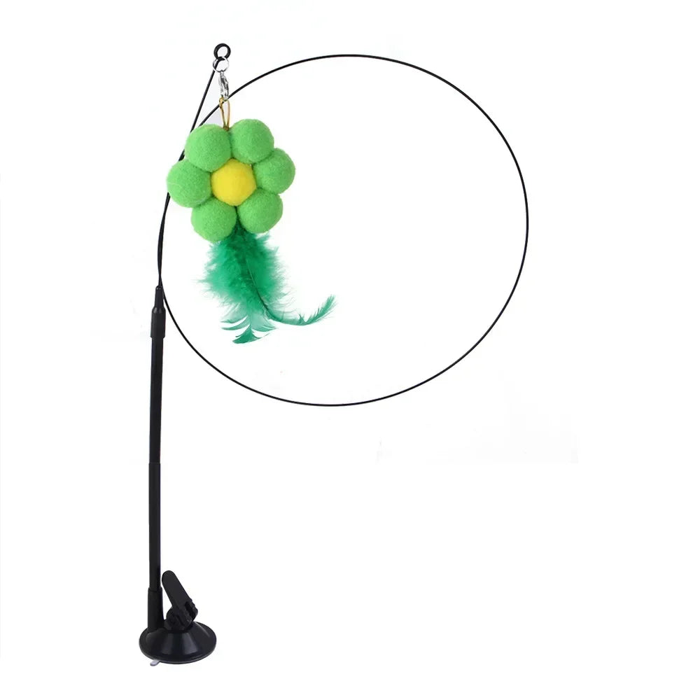 Realistic Bird Cat Toy - Interactive Feather Hunt