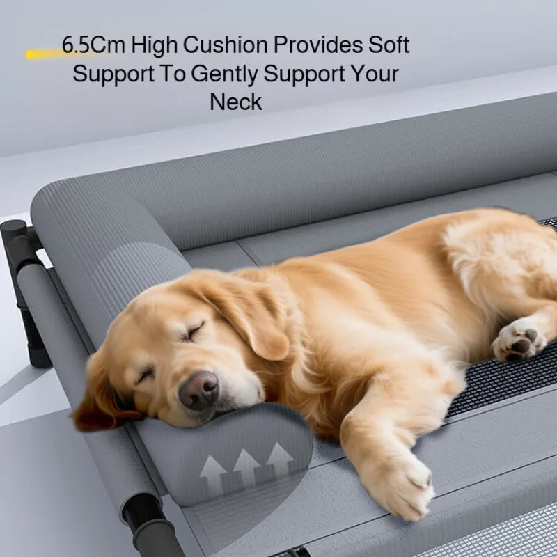 Elevated Pet Bed - Breathable Mesh for Medium & Large Dogs/Cats
