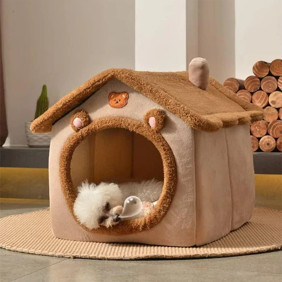 Foldable Pet House - Washable Bed Small Dogs & Medium Cats ๐