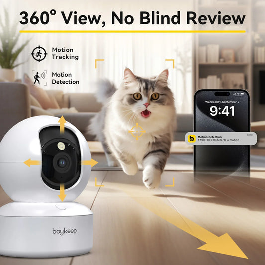 BoyKeep Smart Camera 2K WiFi Indoor Security - WTN Essentials