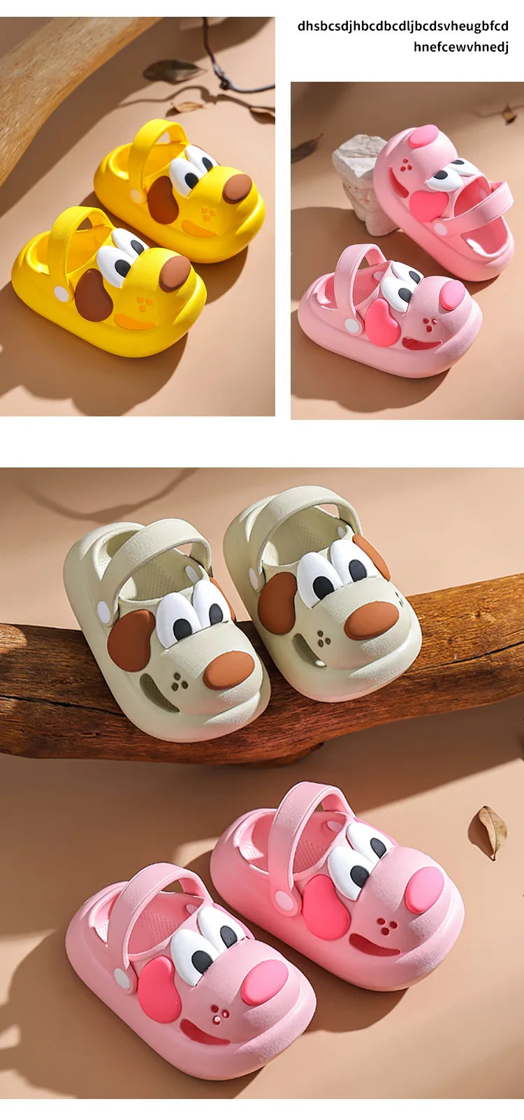 šļø 3D Dog Clogs Beach Sandals - Ultimate EVA Summer Paradise for Kids