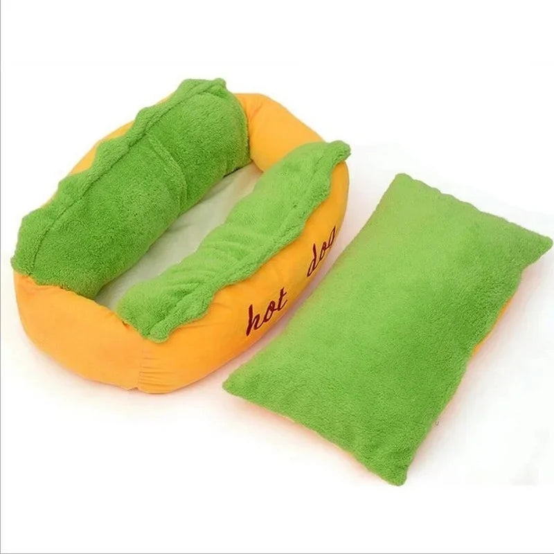 Hot Dog Bun Pet Bed - Cozy Comfort Paradise
