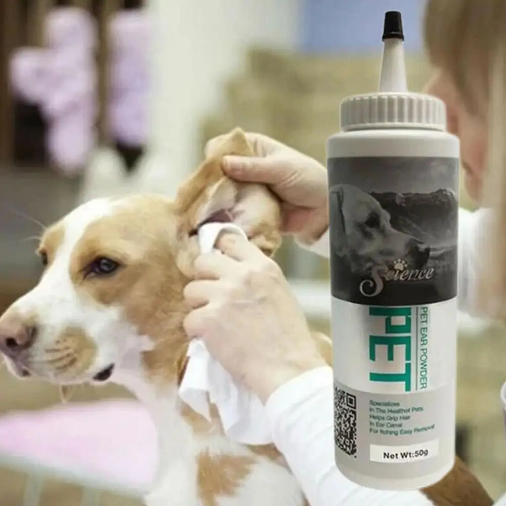 Pet Ear Cleaning Powder Dog Cat Ear Care Hair Removal ๐