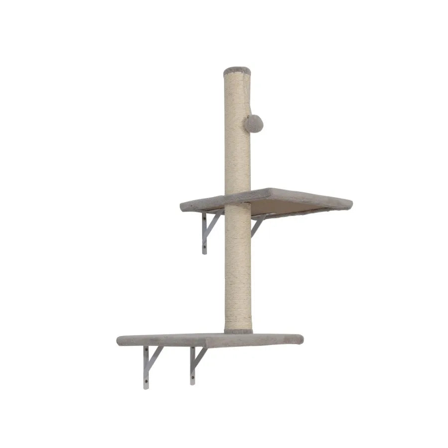 Wallmounted Cat Tree Cat Furniture with 2 Cat Condos House 3 Cat Wall Shelves 2 Ladder 1 Cat Perch Sisal Cat Scratching Posts a