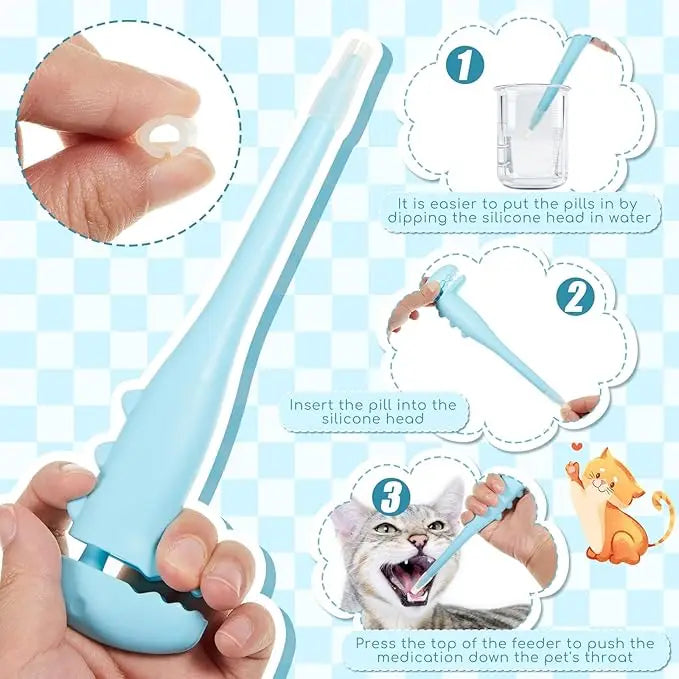 Pet Pill Dispenser Silicone Medication Feeder ๐