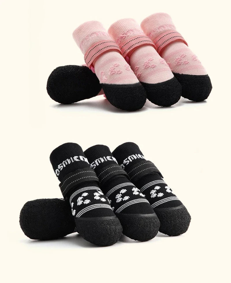 Waterproof Outdoor Dog Walking Shoes - Anti-Slip Breathable Pet Accessories