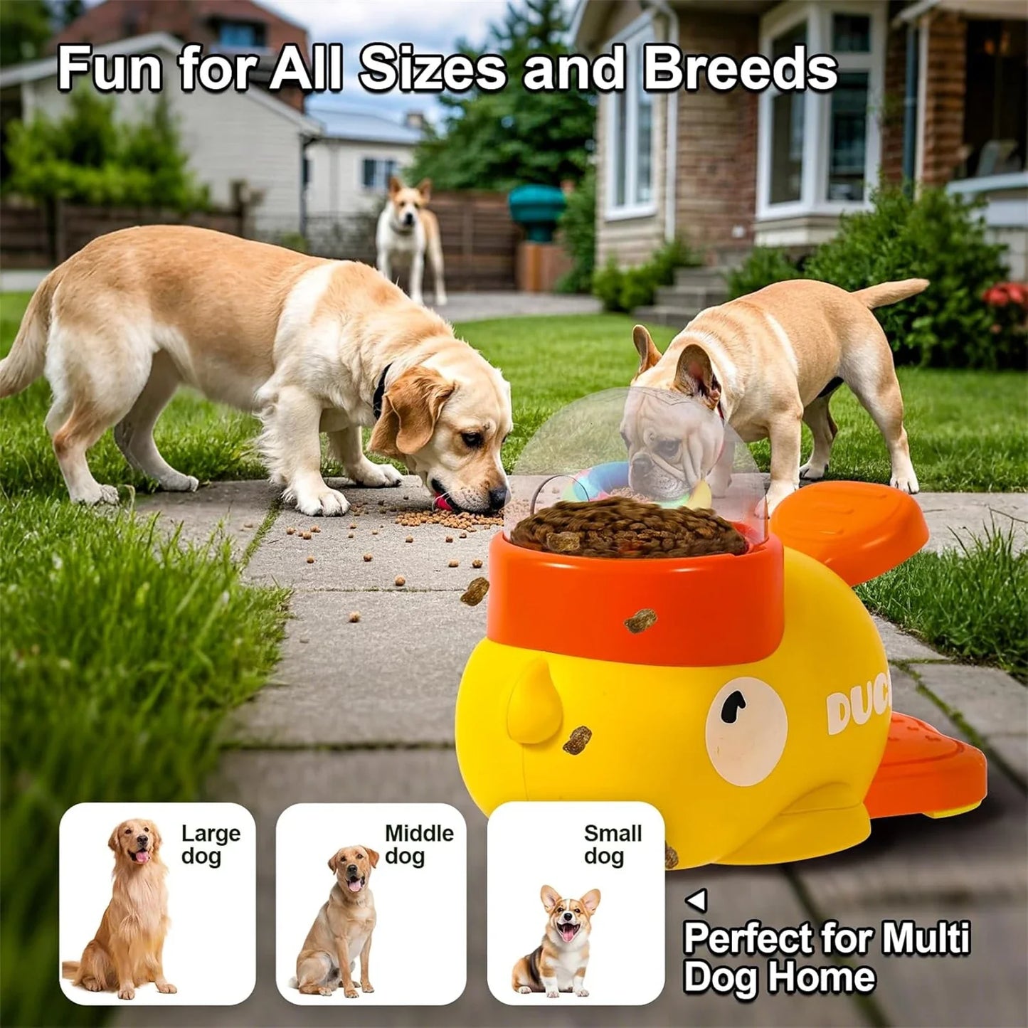 Adorable Duck-Shaped Treat Dispenser Toy