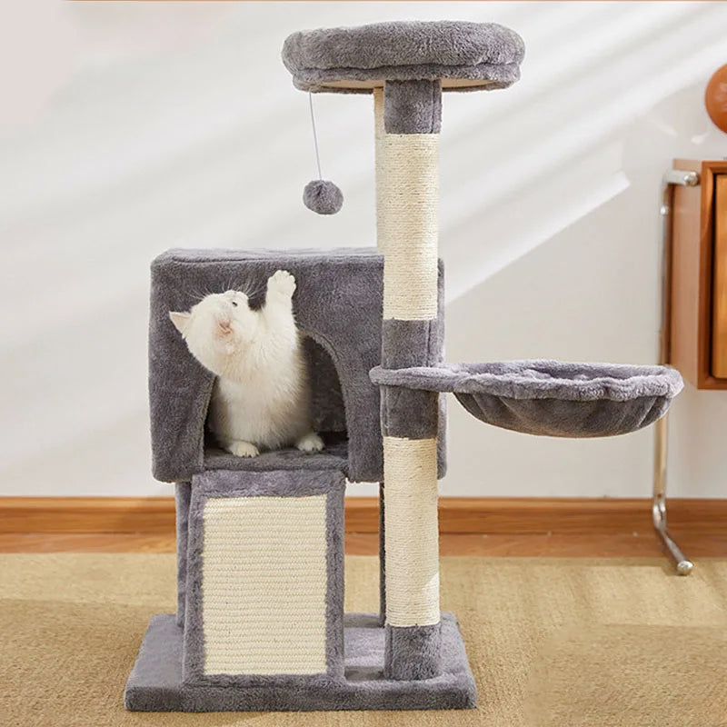 Luxury Cat Tree Double Condos Hammock Sisal Post ๐ฑ