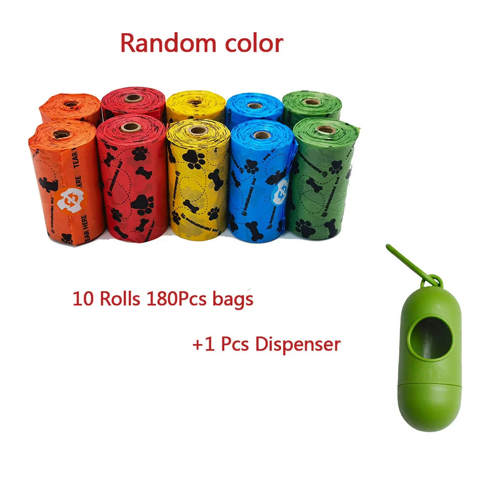 Pet Cat Dog Poop Bags Disposable Dog Waste Bags Bulk Poop Bags Dispenser biodegradable Bag Outdoor Home Clean Refill Garbage Bag - Purrfect Pet Kingdom