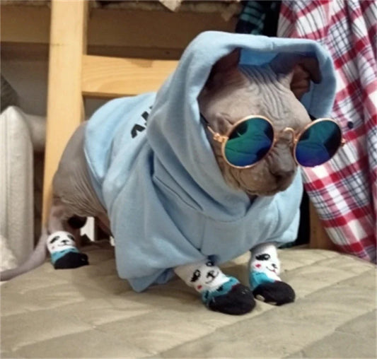 Pet Knit Sock Slippers - 4-Piece