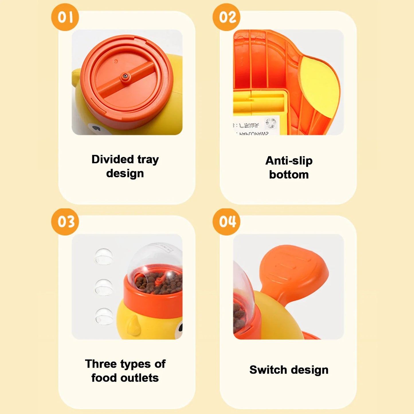 Adorable Duck-Shaped Treat Dispenser Toy