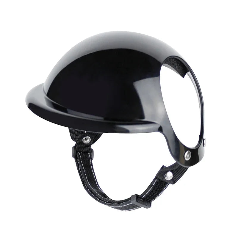 Cool Black Pet Dog Bicycle Safety Hat Adjustable Straps Helmets - Pets - THRIXINE