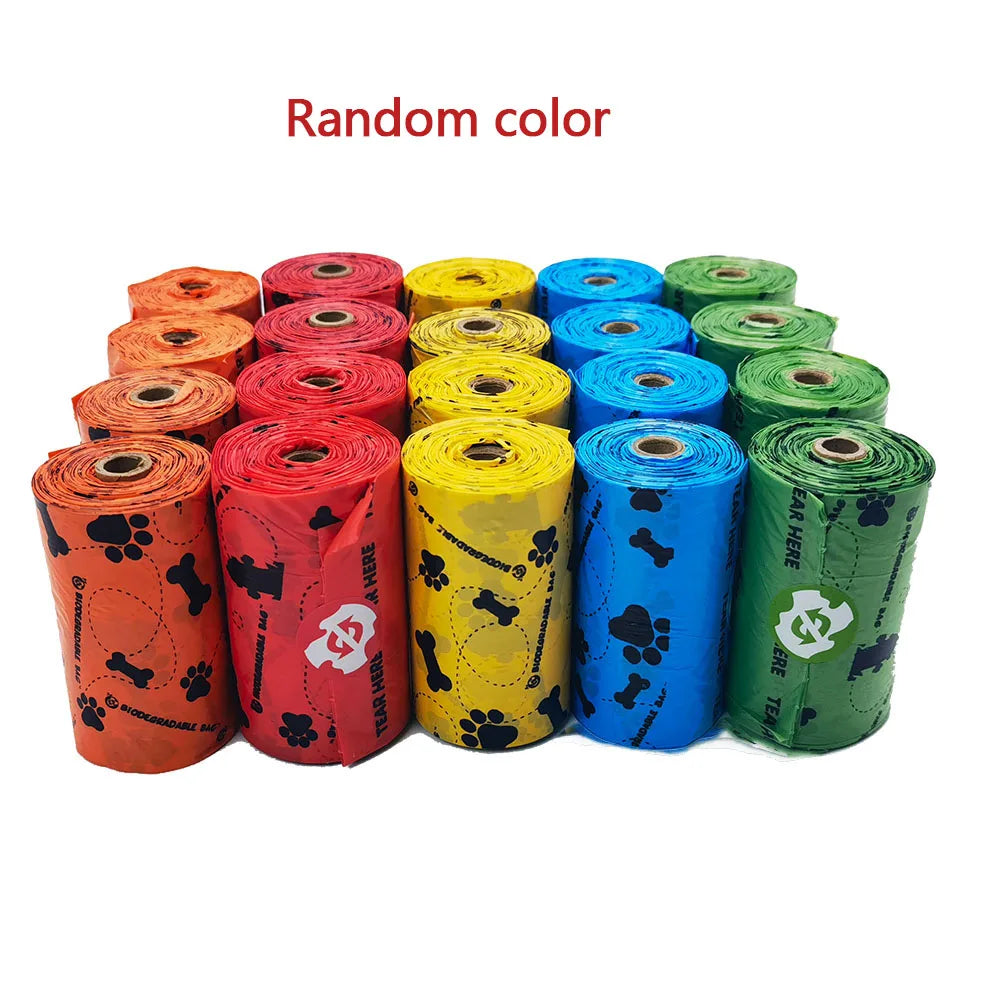 Pet Cat Dog Poop Bags Disposable Dog Waste Bags Bulk Poop Bags Dispenser biodegradable Bag Outdoor Home Clean Refill Garbage Bag - Purrfect Pet Kingdom