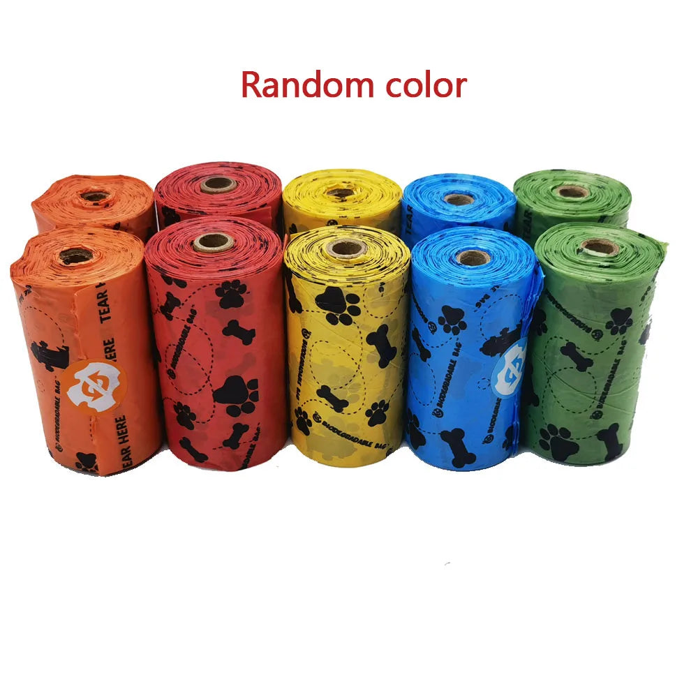 Pet Cat Dog Poop Bags Disposable Dog Waste Bags Bulk Poop Bags Dispenser biodegradable Bag Outdoor Home Clean Refill Garbage Bag - Purrfect Pet Kingdom