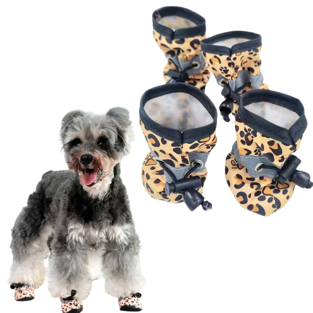 Summer Dog Paw Protectors - Waterproof Anti-Slip Shoes for Small & Medium Dogs