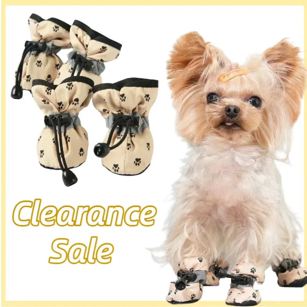 Summer Dog Paw Protectors - Waterproof Anti-Slip Shoes for Small & Medium Dogs